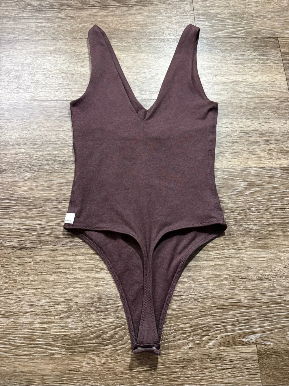 Vuori Halo Bodysuit Mahogany Heather